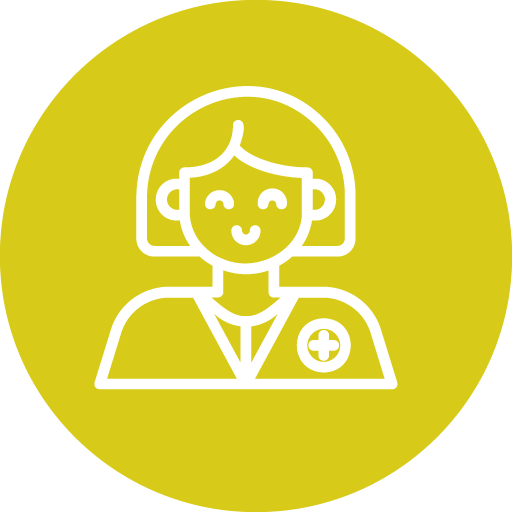Yellow icon with the illustration of CoverMy Pet customer service representative